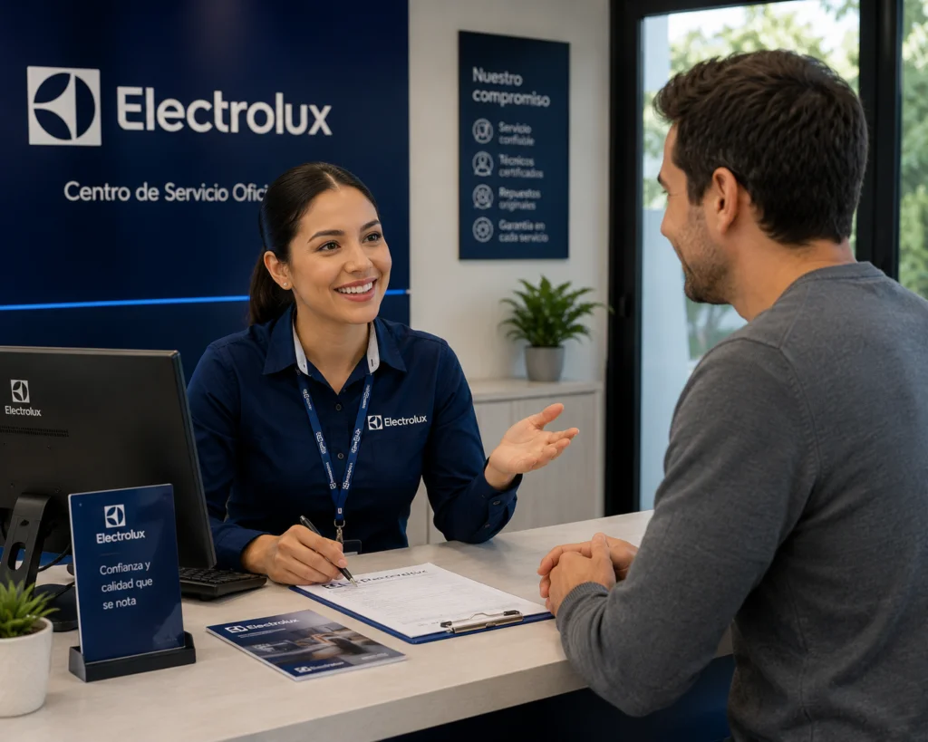 Técnico Electrolux realizando mantenimiento preventivo en Valledupar